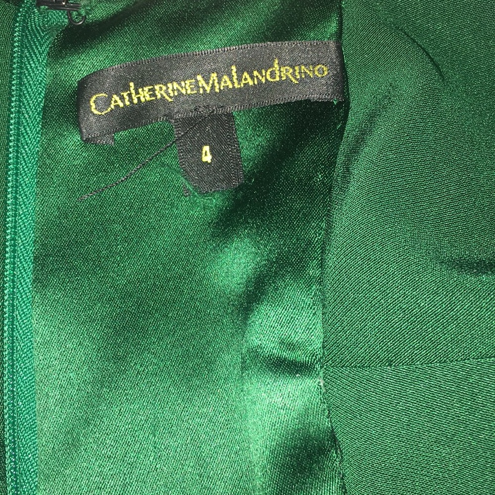 💚green with envy silk satin evening dress💚 - Picture 6 of 6